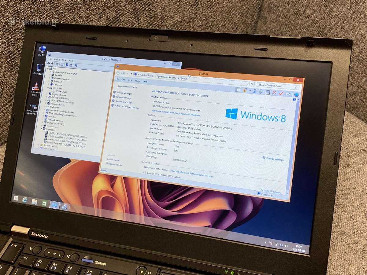 Lenovo Thinkpad T420s Slim versija. - nuotraukos Nr. 6