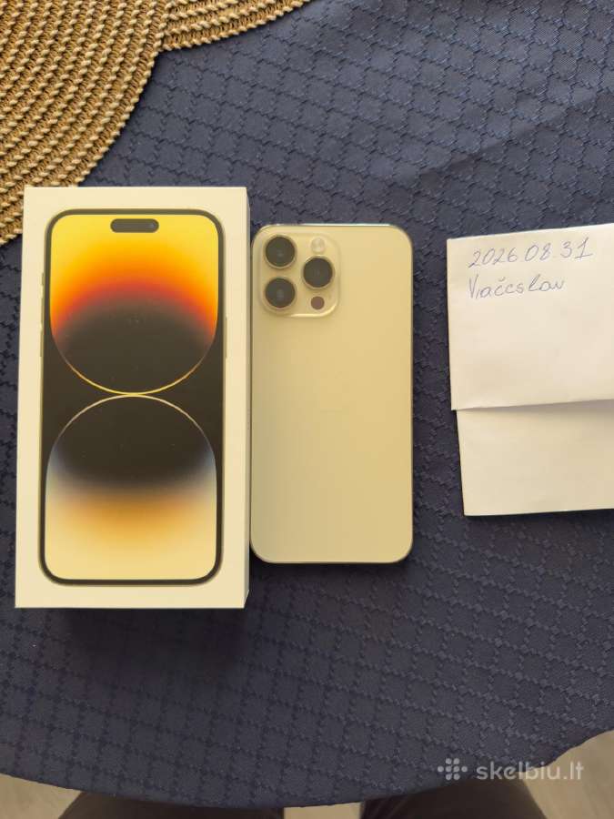 iPhone 14 Pro Max 128gb Gold Ideali būklė - nuotraukos Nr. 3