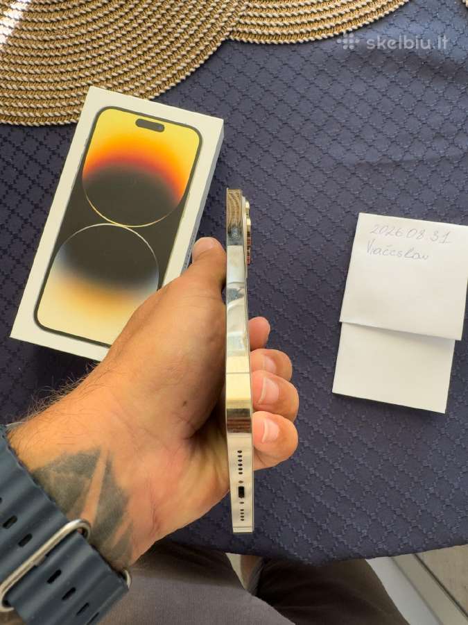 iPhone 14 Pro Max 128gb Gold Ideali būklė - nuotraukos Nr. 6