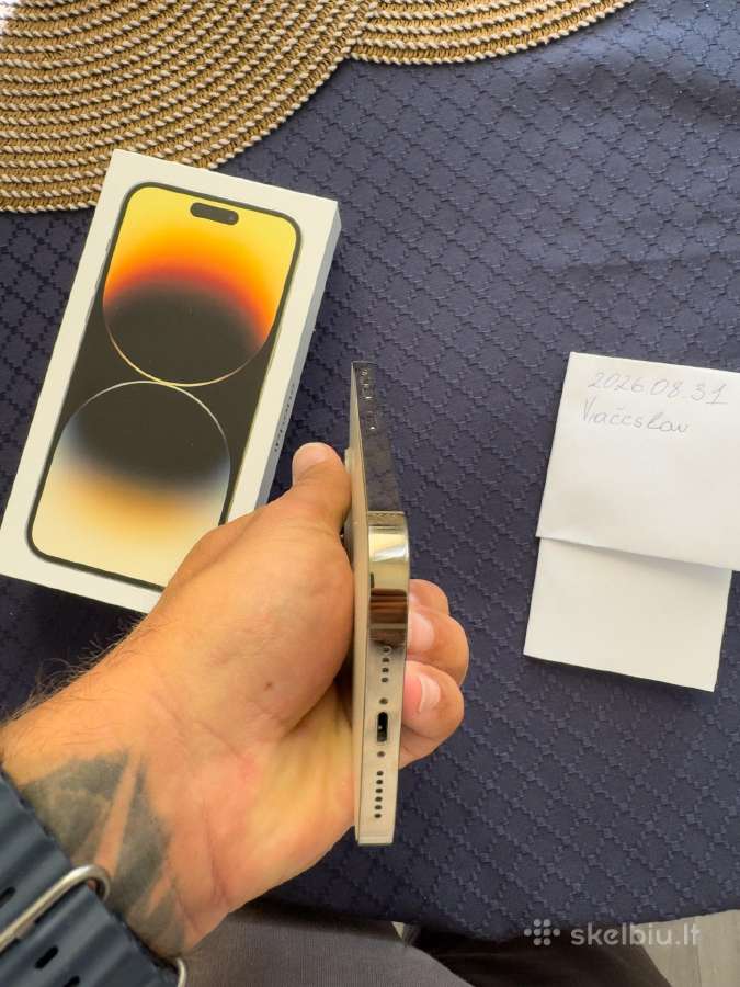 iPhone 14 Pro Max 128gb Gold Ideali būklė - nuotraukos Nr. 9