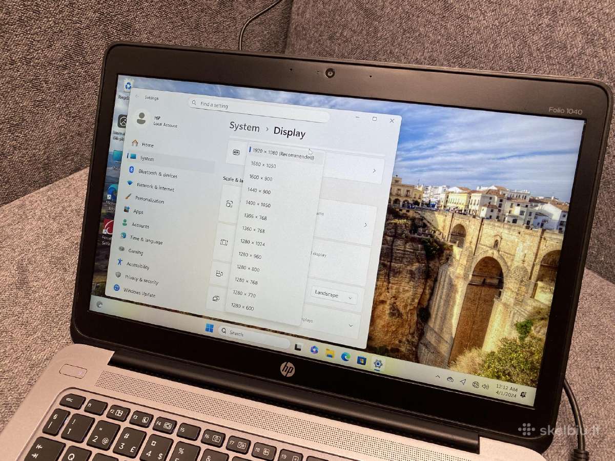 Hp Folio 1040 G1 - nuotraukos Nr. 4