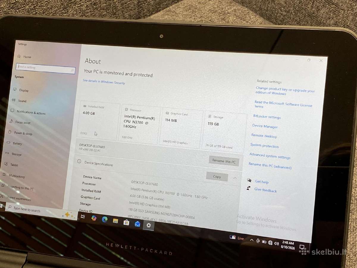 Hp x360 310 G2 - nuotraukos Nr. 12