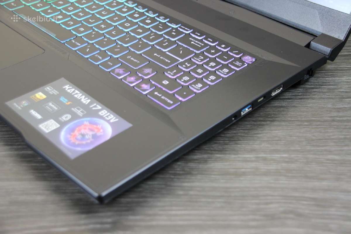 Msi 17,3 i7-13gen Rtx 4060 8gb 16gb 1tb SSD - nuotraukos Nr. 6
