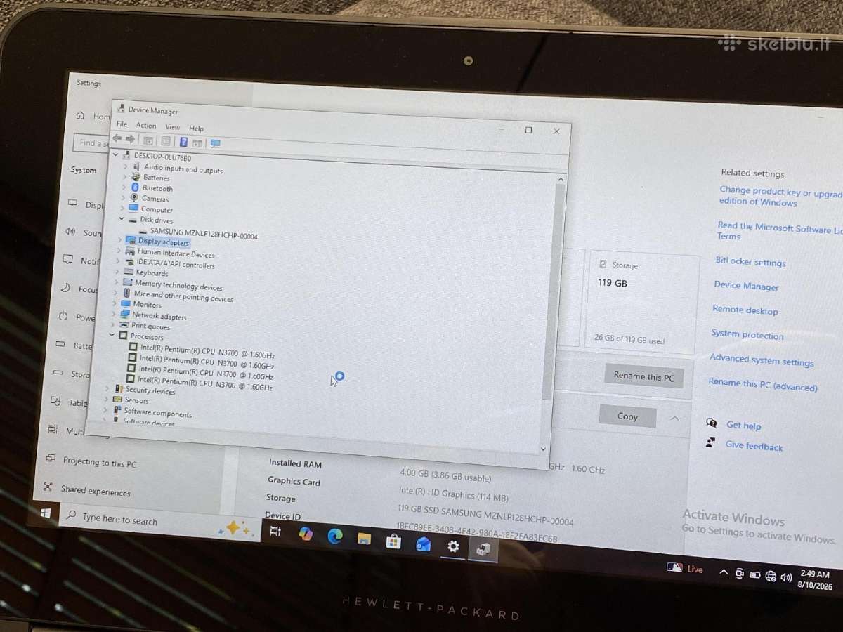 Hp x360 310 G2 - nuotraukos Nr. 13