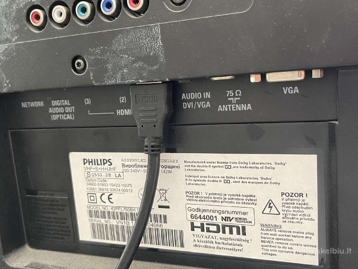 Philips 42 Ambilight LED televizorius - nuotraukos Nr. 5
