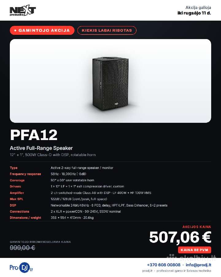Next Proaudio išpardavimas - nuotraukos Nr. 2