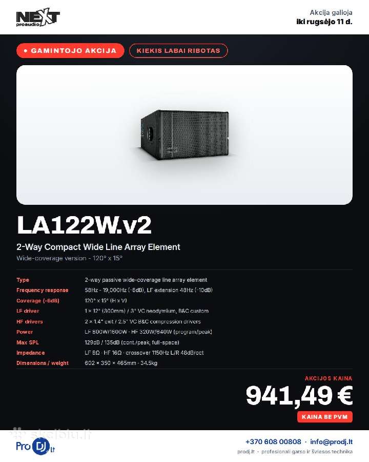 Next Proaudio išpardavimas - nuotraukos Nr. 10