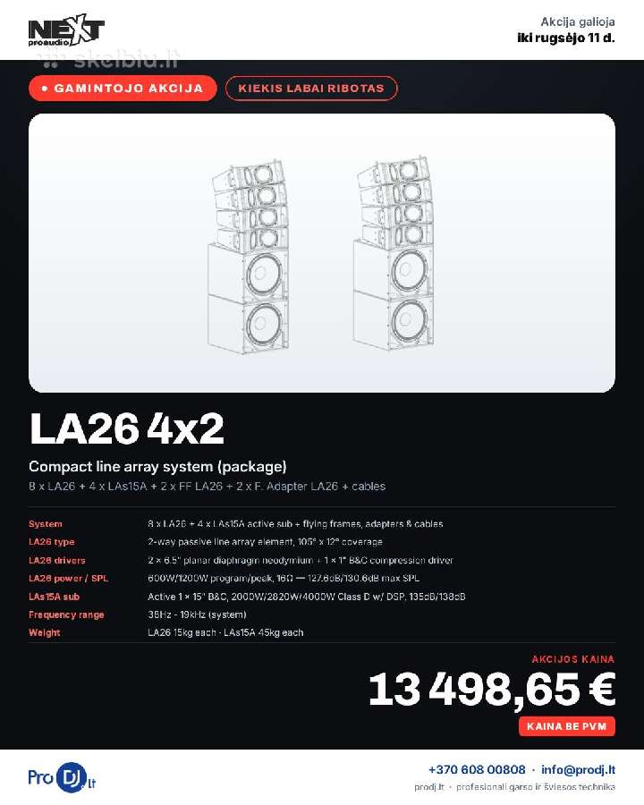 Next Proaudio išpardavimas - nuotraukos Nr. 11