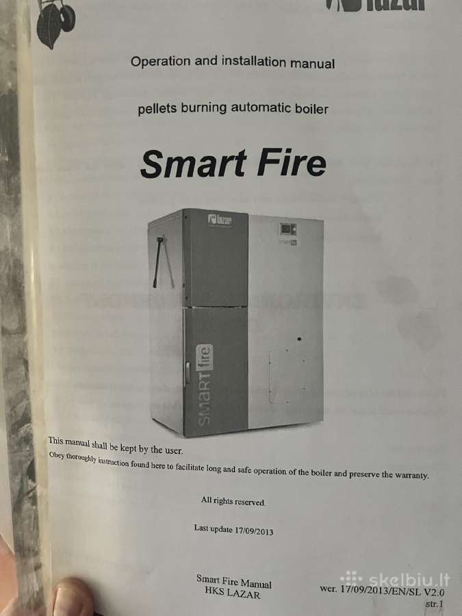Granulinis katilas Lazer Smart Fire 21 kw - nuotraukos Nr. 2