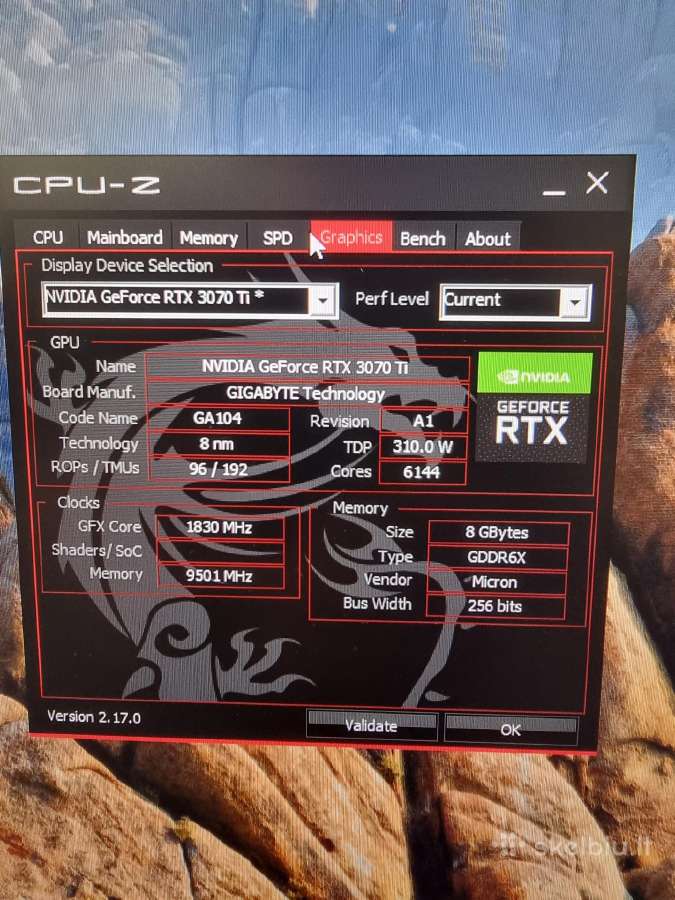 Gaming Pc. Ryzen 7 7800x3d Ddr5 32gb.rtx3070ti - nuotraukos Nr. 8