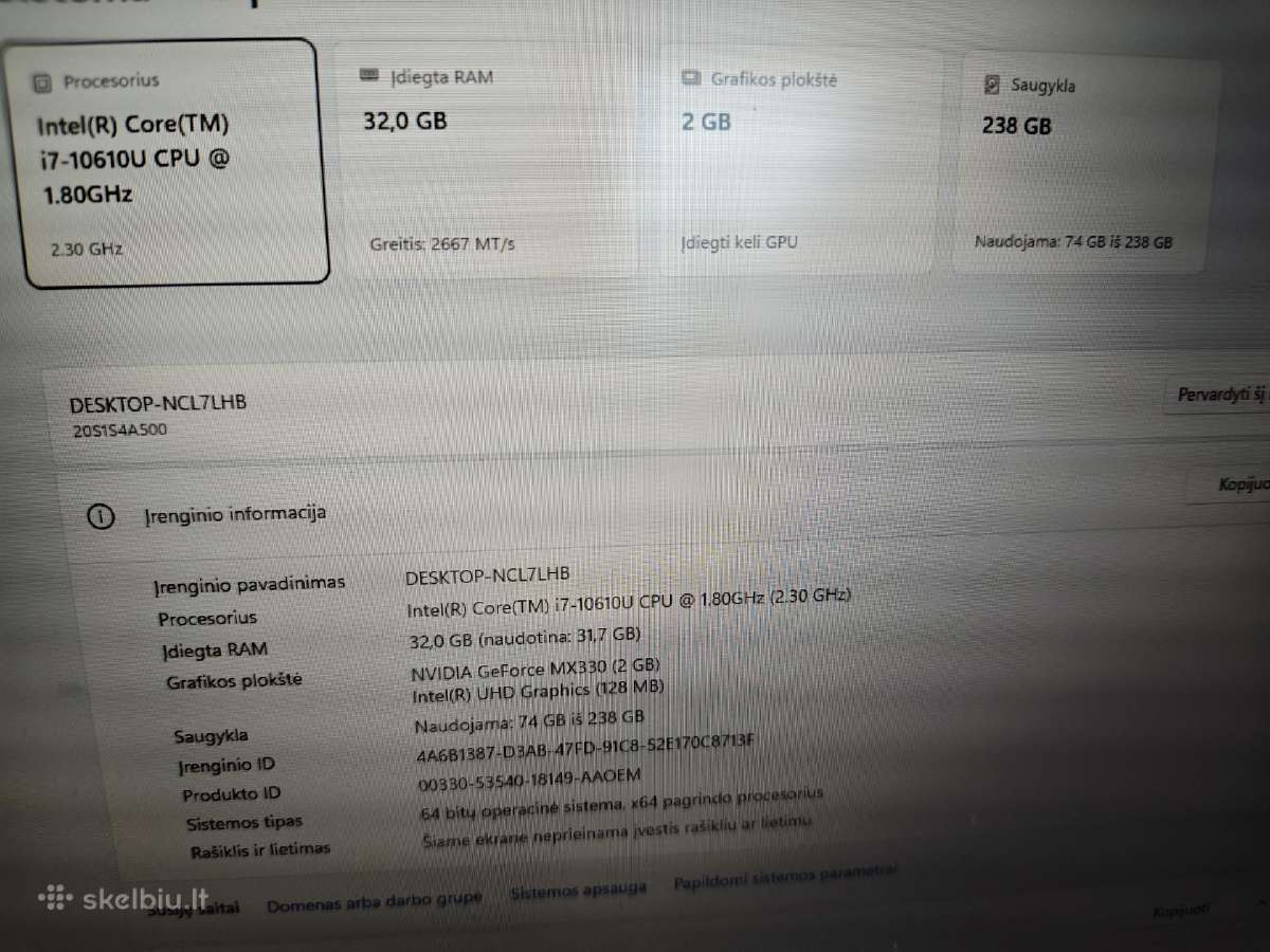 Top kaina Lenovo Thinkpad T14 - nuotraukos Nr. 7