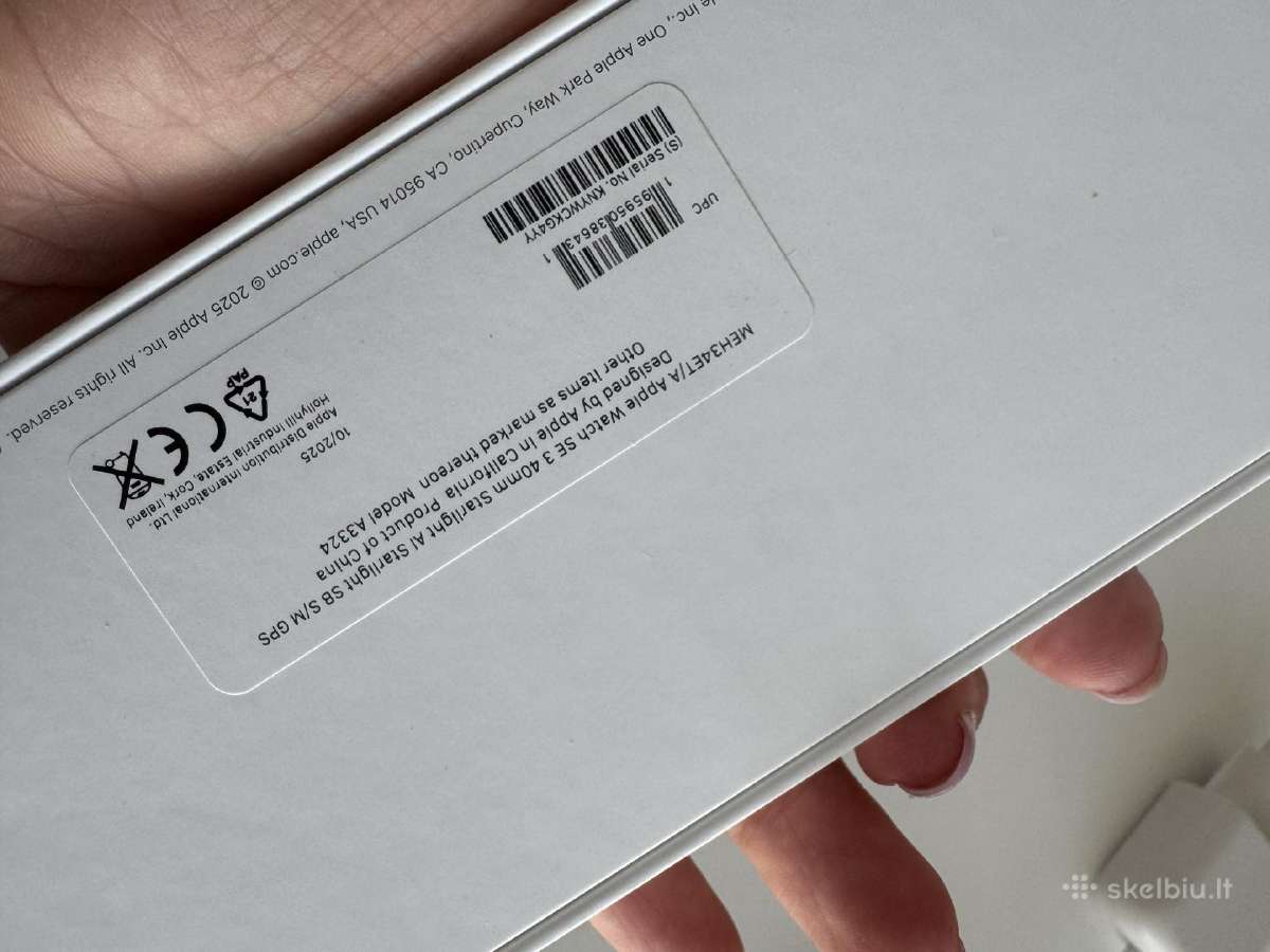 Apple Watch Se 3 laikrodis su 1,5 metų garantija - nuotraukos Nr. 7