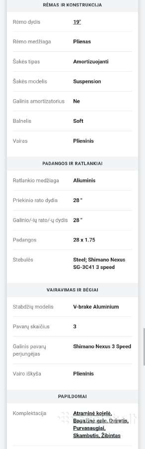 Romet miesto dviratis kaip naujas - nuotraukos Nr. 6