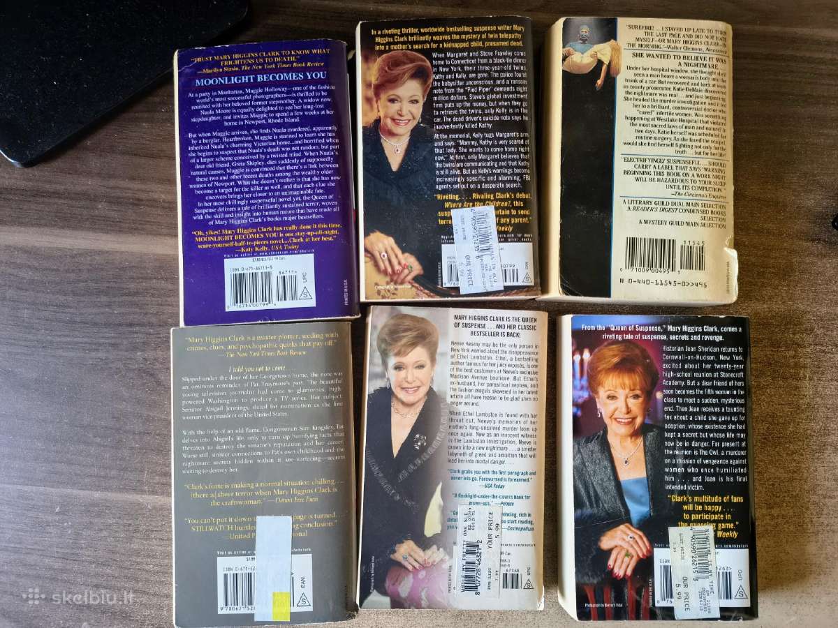 Mary Higgins Clark detektyvinės knygos (6 vnt.) - nuotraukos Nr. 2