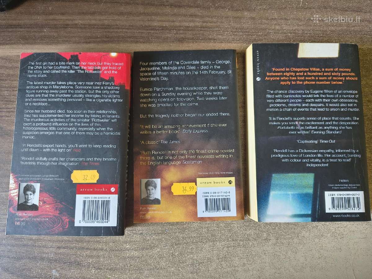 Ruth Rendell deketyvinės knygos (3 vnt.) - nuotraukos Nr. 2