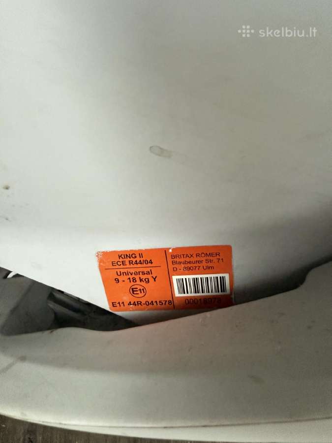 Britax Romer King II - nuotraukos Nr. 13