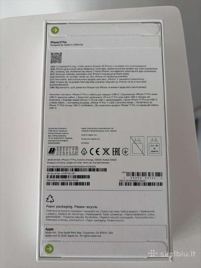iPhone 17 Pro 256gb - nuotraukos Nr. 2