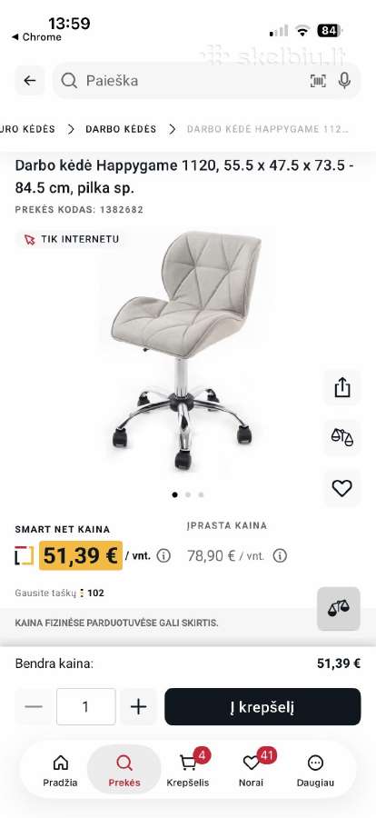 Vaikiška kėdė su ratukais - nuotraukos Nr. 5