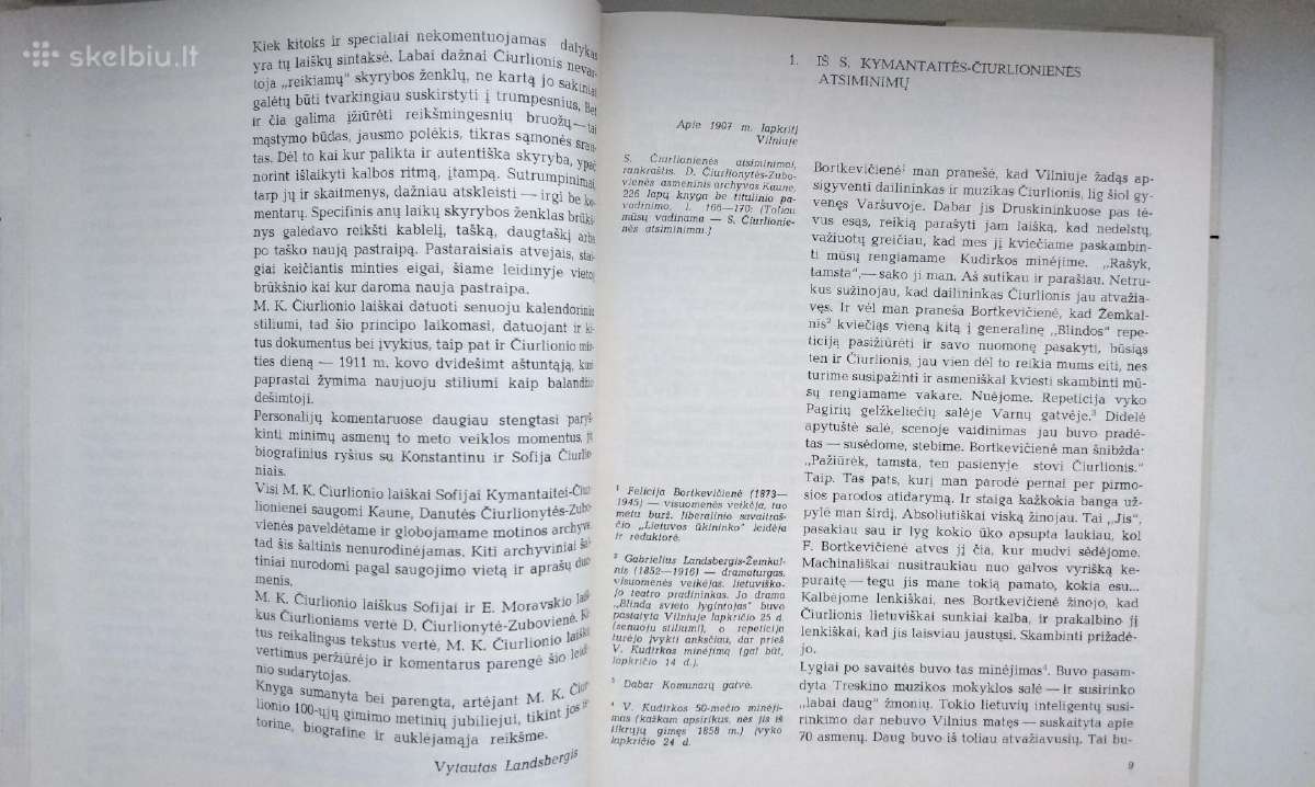 M. K. Čiurlionis. Laiškai Sofijai. 1973 m. leid. - nuotraukos Nr. 5