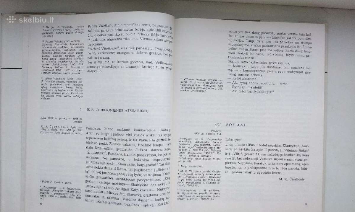 M. K. Čiurlionis. Laiškai Sofijai. 1973 m. leid. - nuotraukos Nr. 7