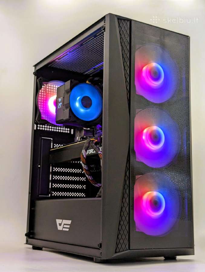 Gaming Pc Ryzen 5 5500 Rtx 3060 Ti 8gb SSD + HDD - nuotraukos Nr. 2