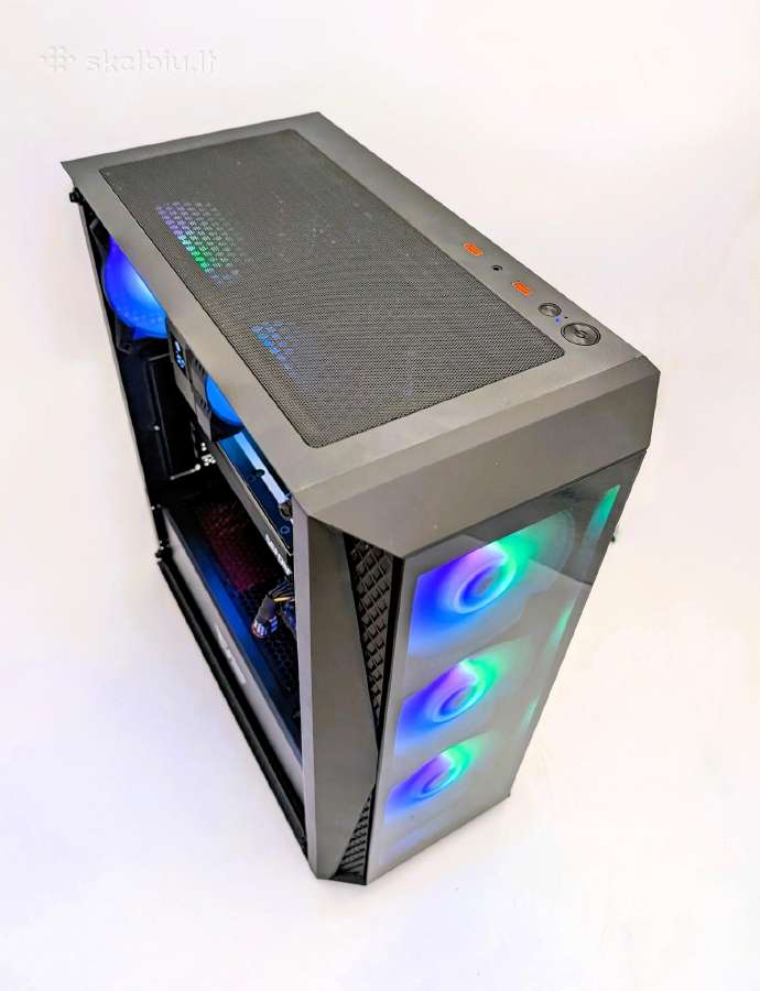 Gaming Pc Ryzen 5 5500 Rtx 3060 Ti 8gb SSD + HDD - nuotraukos Nr. 4