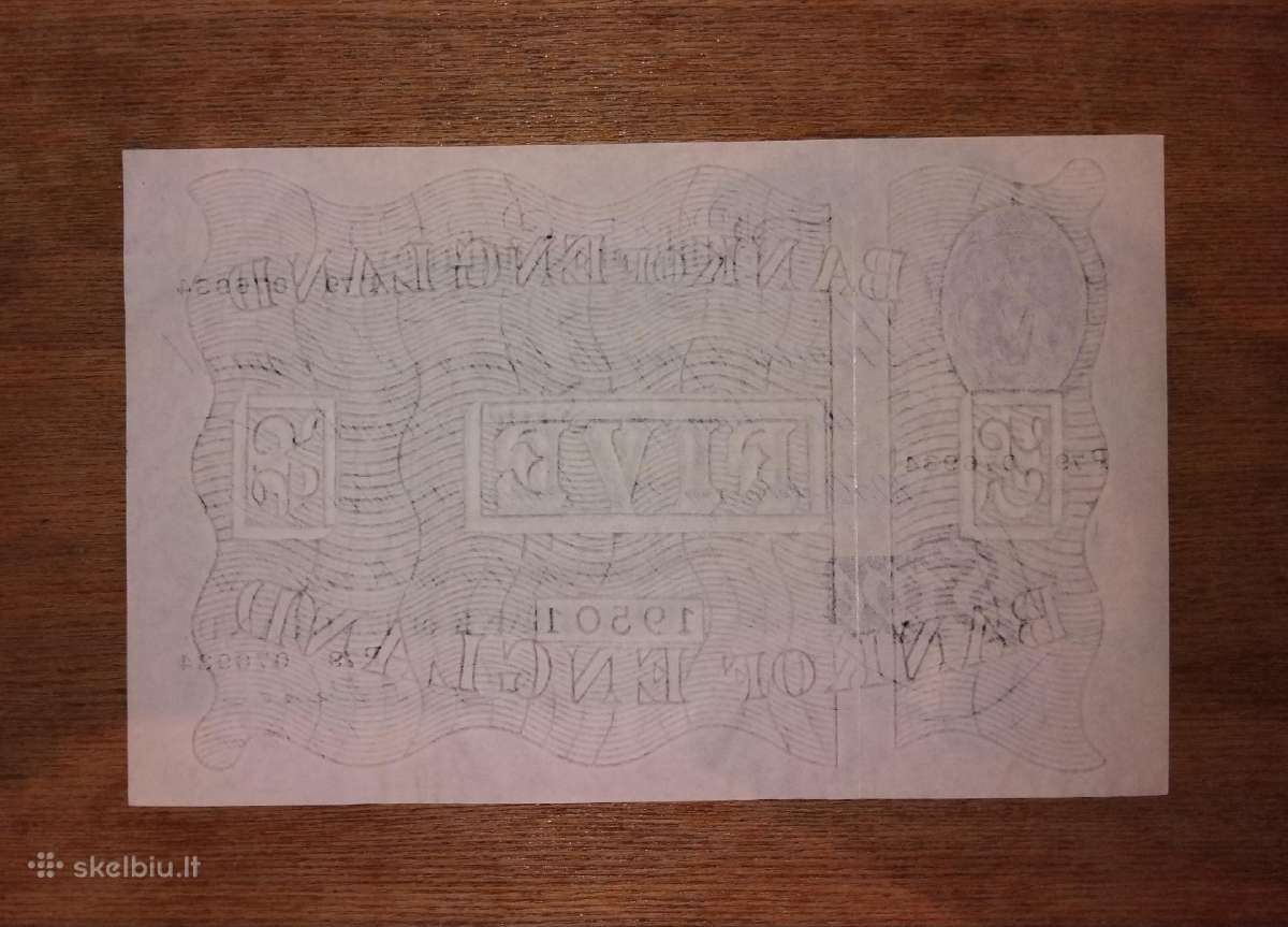 Anglijos 5 £ banknotas - nuotraukos Nr. 2