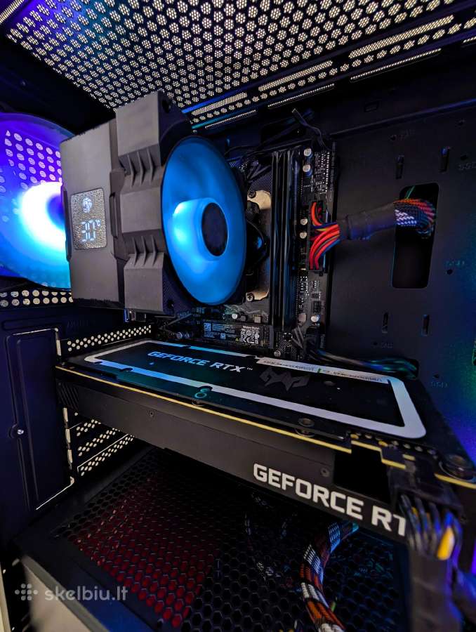 Gaming Pc Ryzen 5 5500 Rtx 3060 Ti 8gb SSD + HDD - nuotraukos Nr. 9