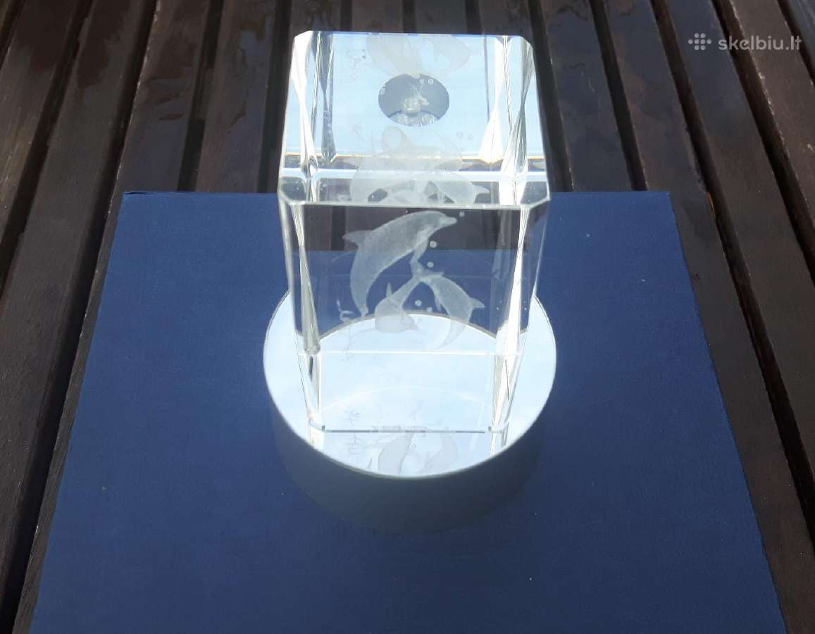 Kristalinis suvenyras Crystal Dolphin 3D - nuotraukos Nr. 3