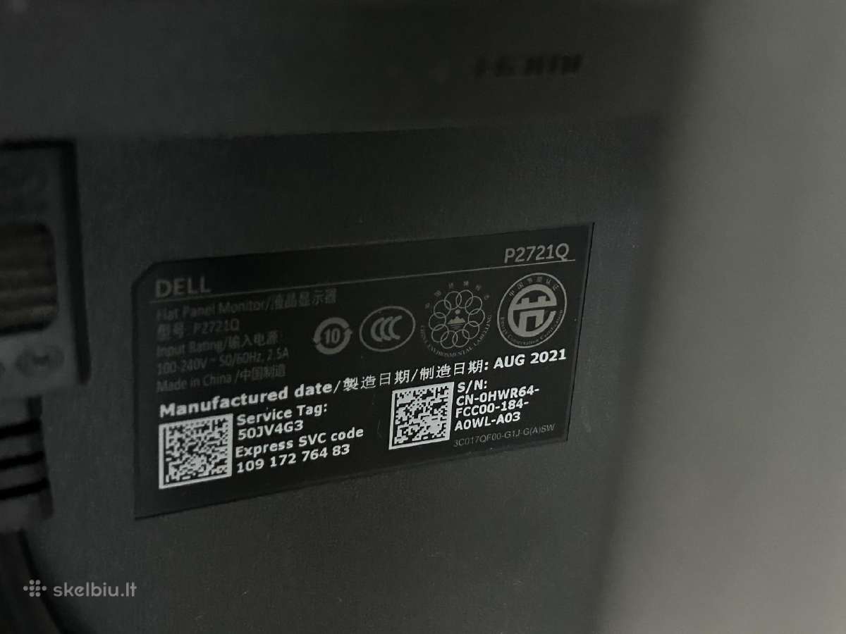Dell P2721q - nuotraukos Nr. 3