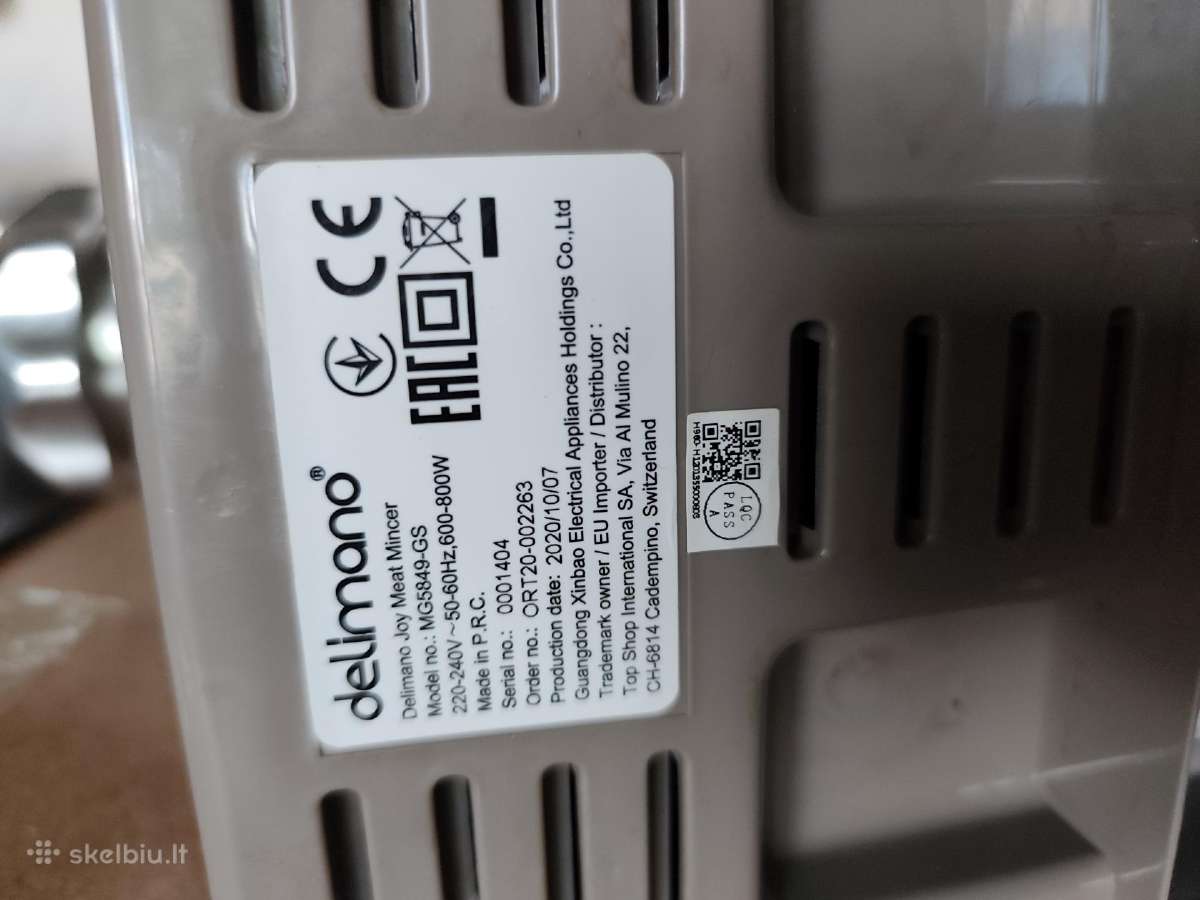 Elektrinė mėsmalė Delimano Joy (mg5849-gs) - nuotraukos Nr. 13