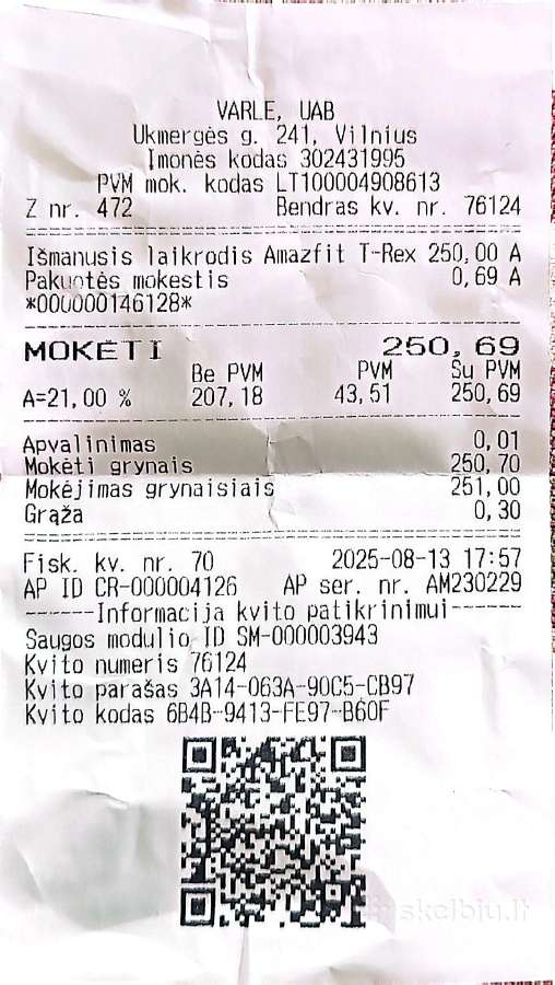 Amazfit T-rex 3 - nuotraukos Nr. 6
