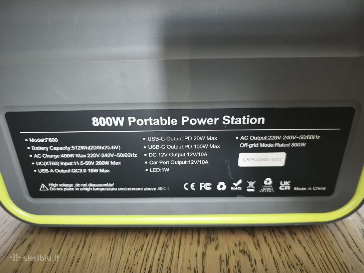 Fossibot F800 800w įkrovimo stotelė - nuotraukos Nr. 7