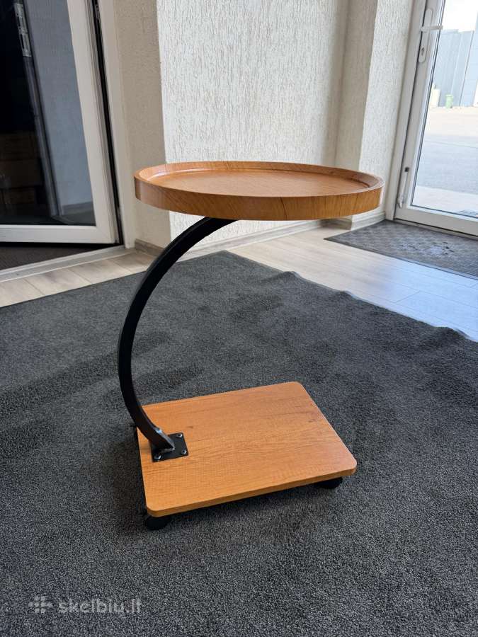 Kavos staliukas ant ratuku 40cm diametro - nuotraukos Nr. 2