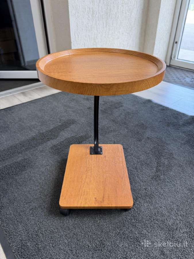 Kavos staliukas ant ratuku 40cm diametro - nuotraukos Nr. 3