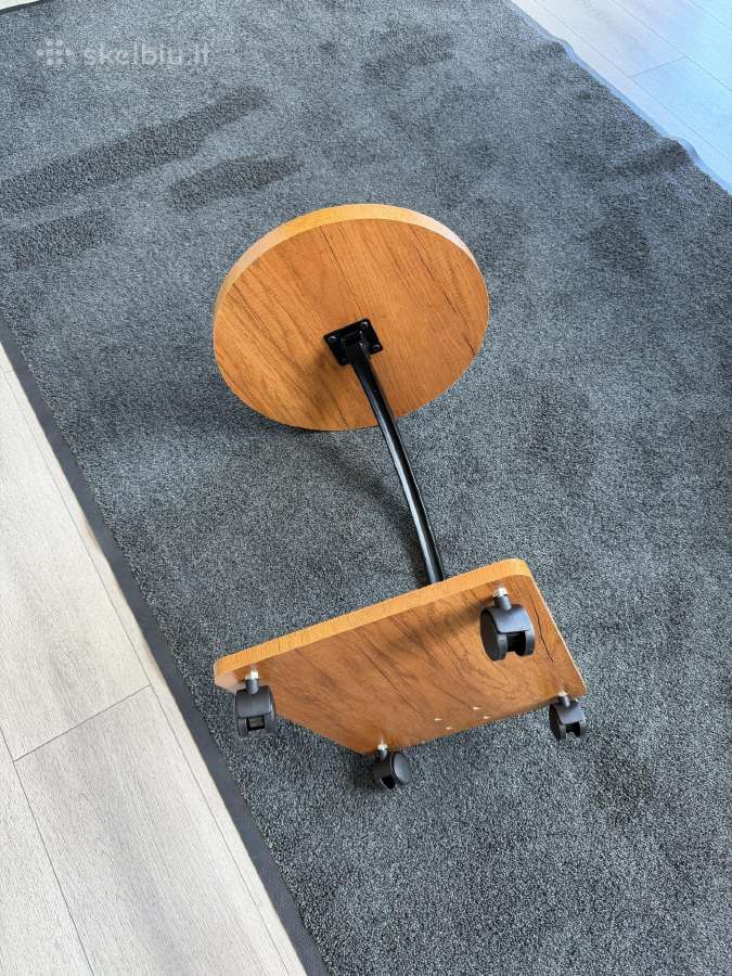 Kavos staliukas ant ratuku 40cm diametro - nuotraukos Nr. 4