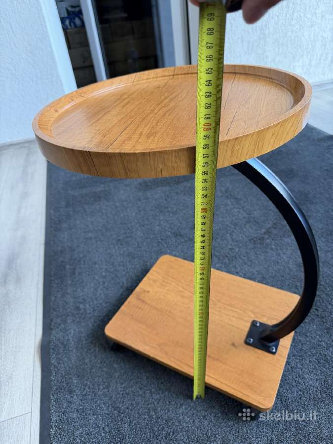 Kavos staliukas ant ratuku 40cm diametro - nuotraukos Nr. 7