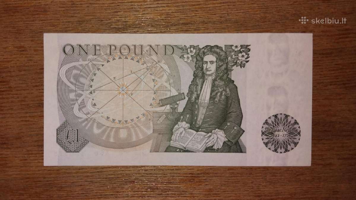 Anglijos 1 £ banknotas - nuotraukos Nr. 2