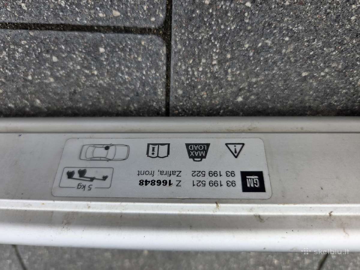 Opel Zafira B skersiniai - nuotraukos Nr. 4