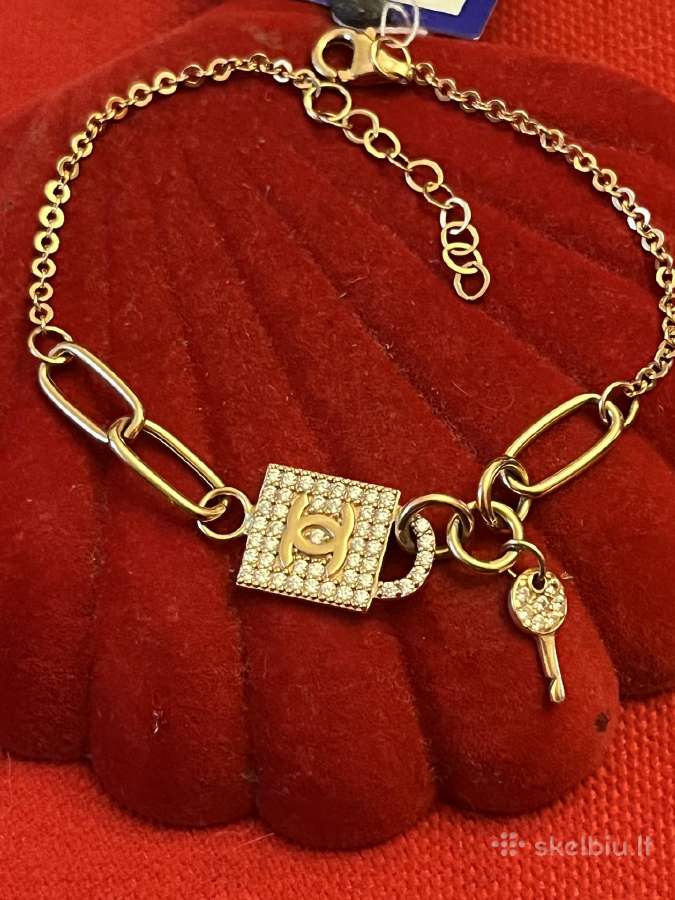 Prabangi išskirtinė auksinė Chanel apyrankė-koljė - nuotraukos Nr. 5