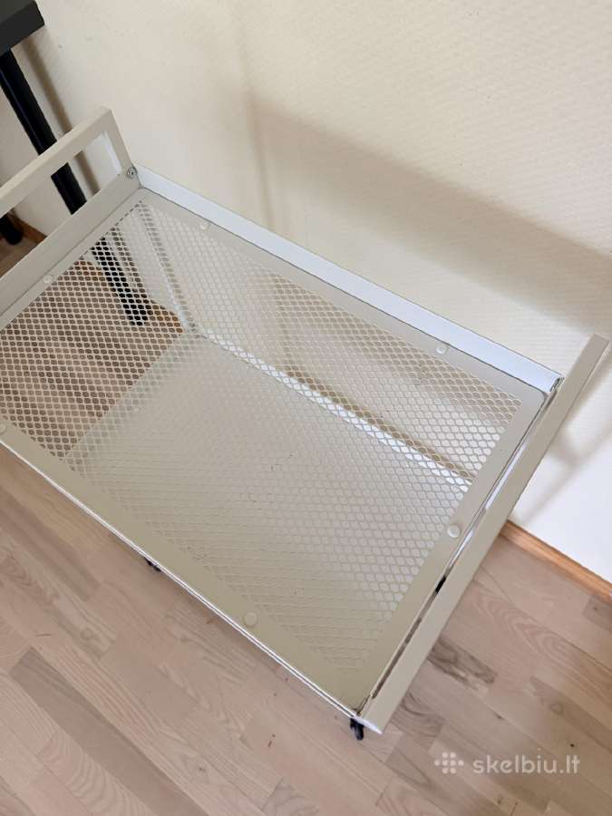 Ikea Nissafors baltas metalinis vežimėlis - nuotraukos Nr. 4