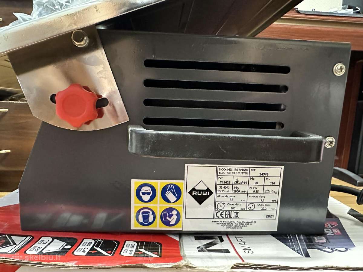 Plytelių pjovimo staklės Rubi Nd-180 Smart, 550 W - nuotraukos Nr. 2
