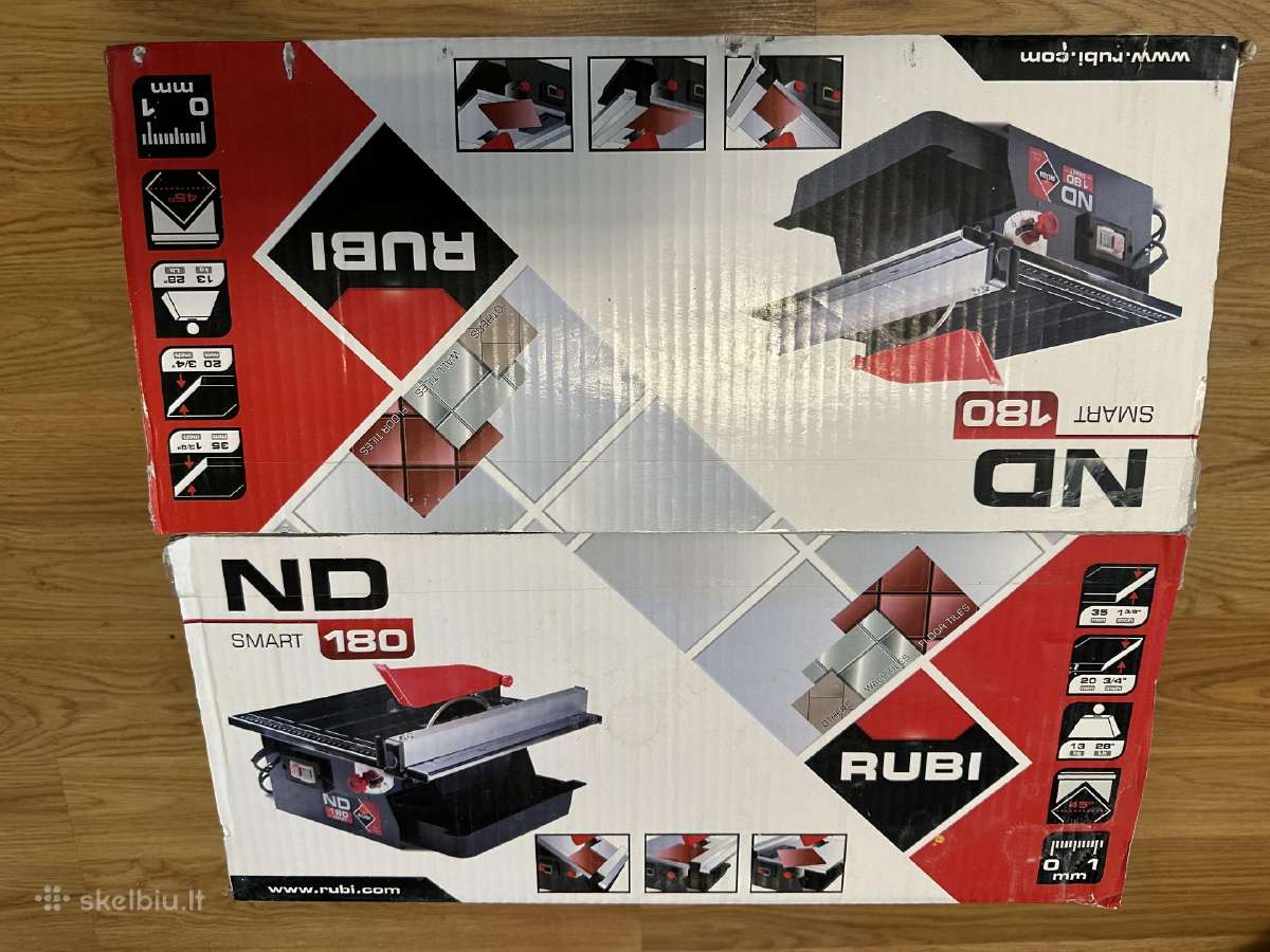 Plytelių pjovimo staklės Rubi Nd-180 Smart, 550 W - nuotraukos Nr. 5