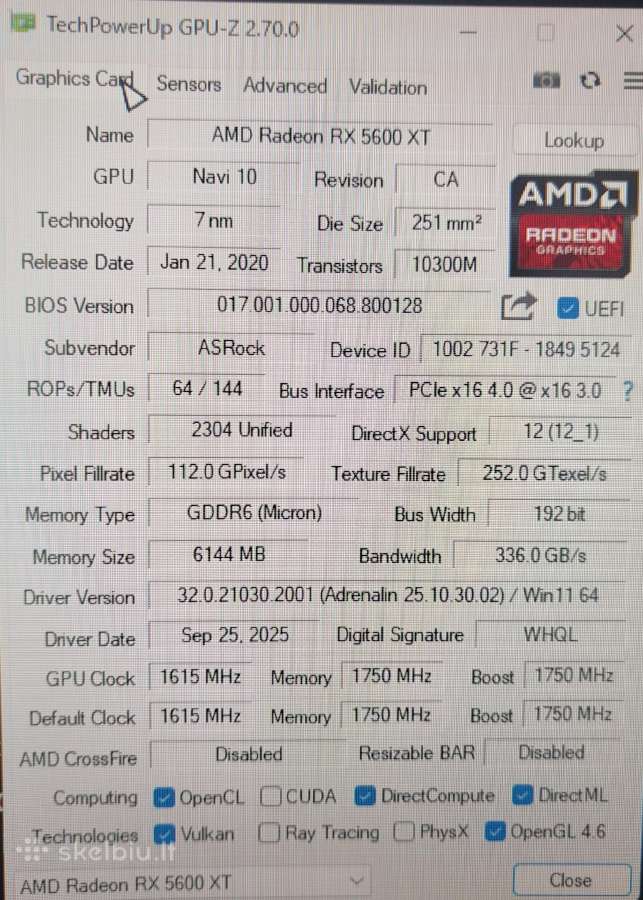 Rx 5600 XT Challenger Pro 6gb Oc - nuotraukos Nr. 2