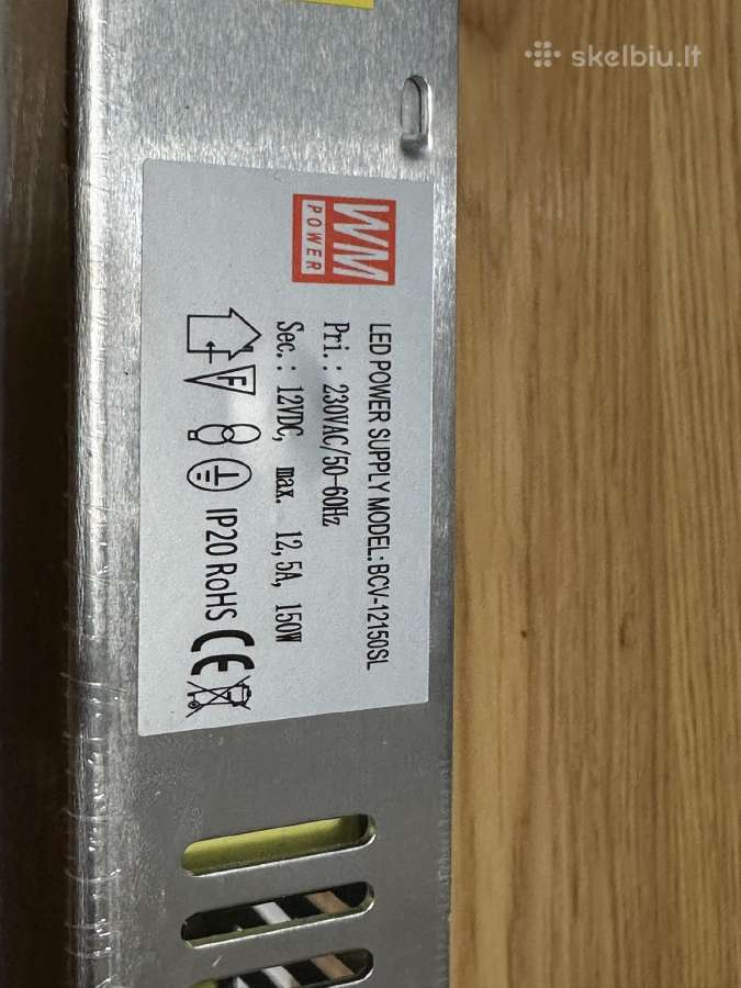 LED maitinimo blokeliai 12v LED juostai ir 24v - nuotraukos Nr. 2