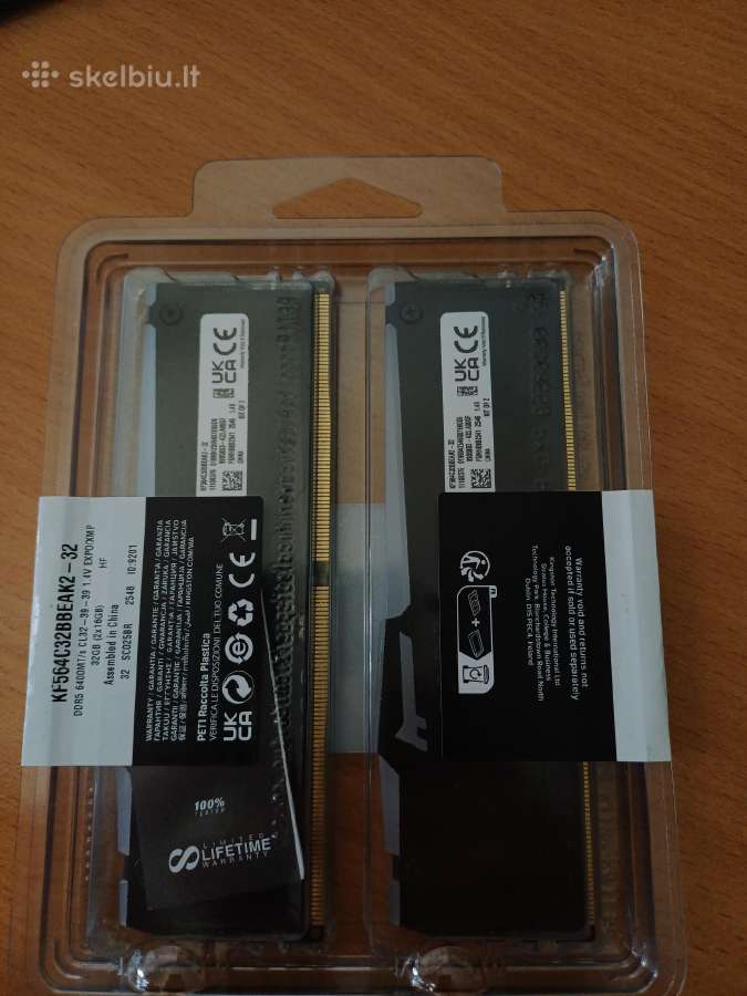 Kingston Ddr5 32gb RAM (2x16) - nuotraukos Nr. 2