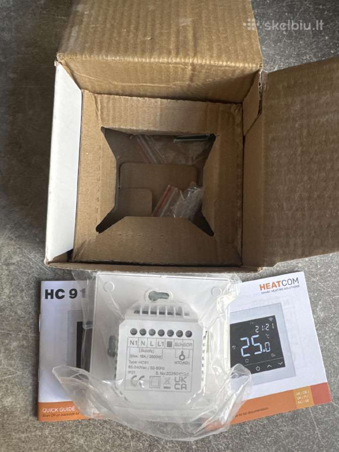 Naujas Heatcom Hc91 termostatas – 50 € - nuotraukos Nr. 3