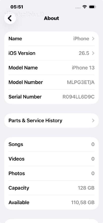 iPhone 13 128gb - nuotraukos Nr. 3