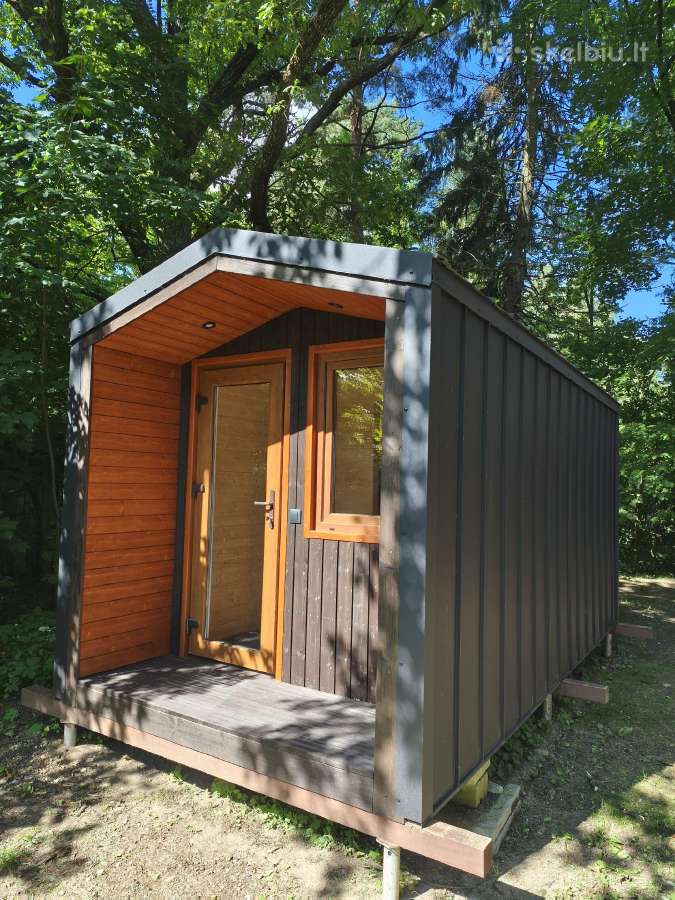 Moderni karkasinė pirtis – poilsio namelis - nuotraukos Nr. 4