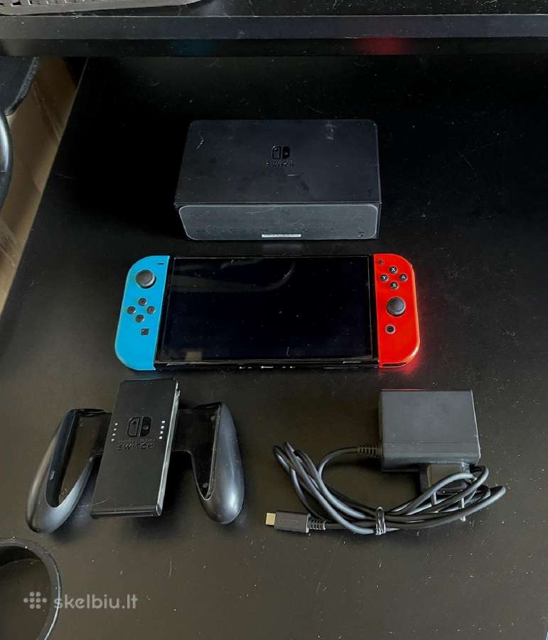 Nintendo Switch Oled Neon, 64gb su priedais - nuotraukos Nr. 3